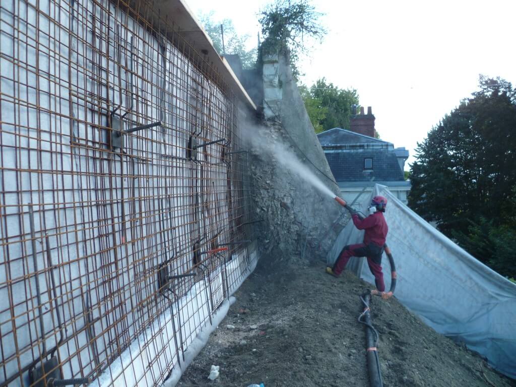 Béton projeté 