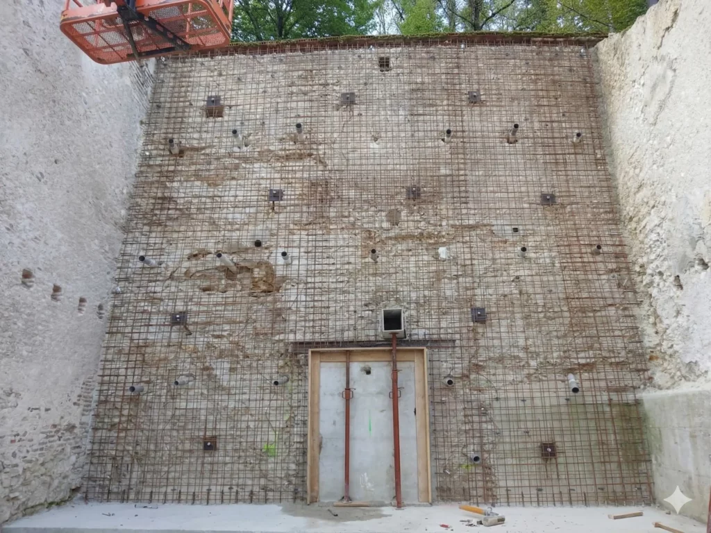 Grillage plaqué et béton projeté Chaumont sur Loire